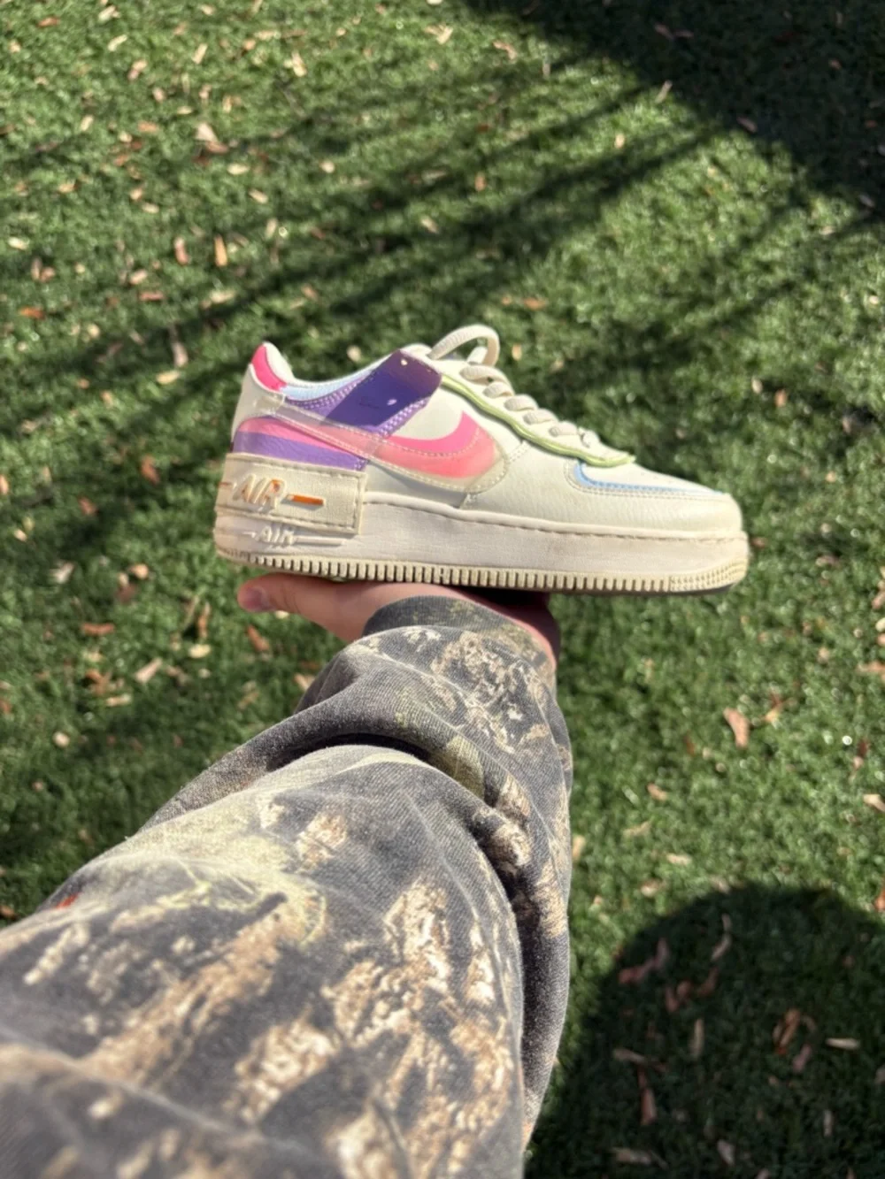Nike Low-Top Air-Force One Shadow Pastel - Picture 2 of 9